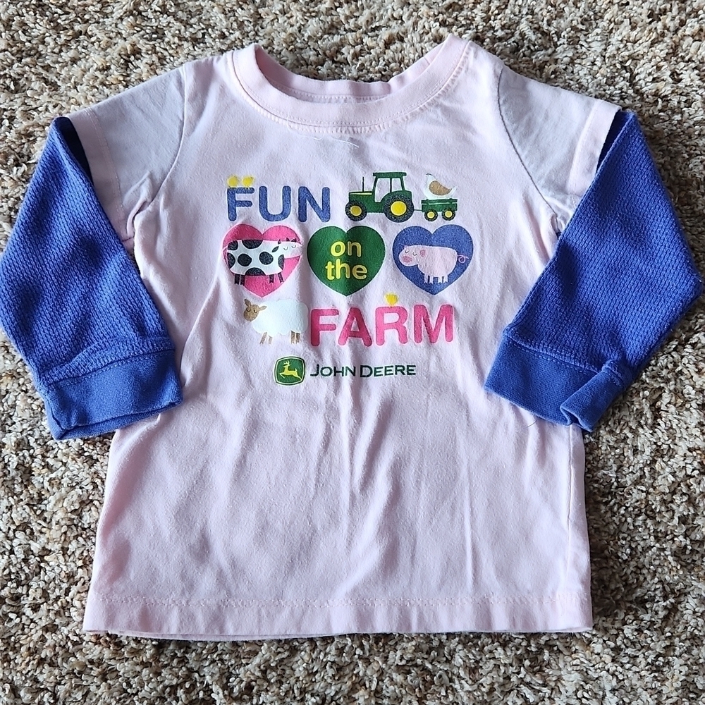 2/$20 John Deere long sleeve shirt